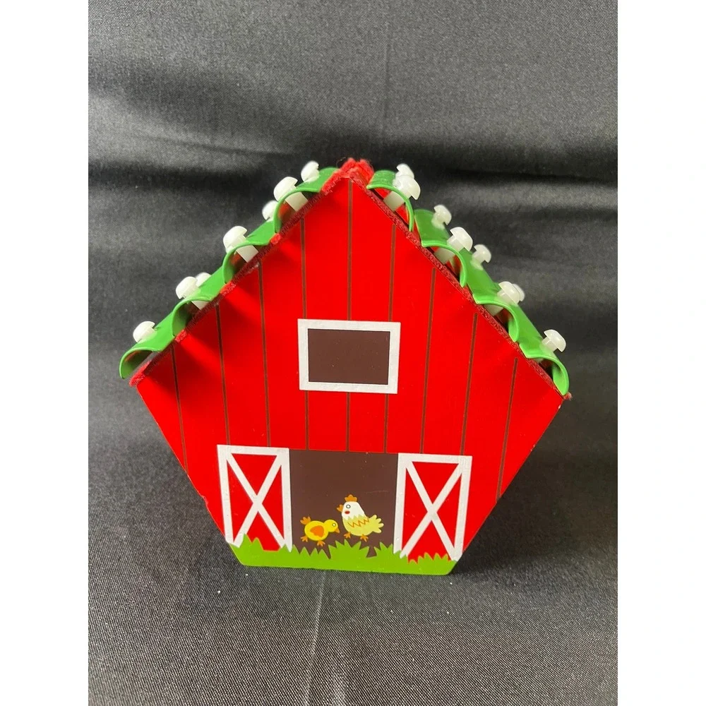 Missing Mallet - Wooden Farm Barn Xylophone Musical Toy Red Toddler‎ Educational